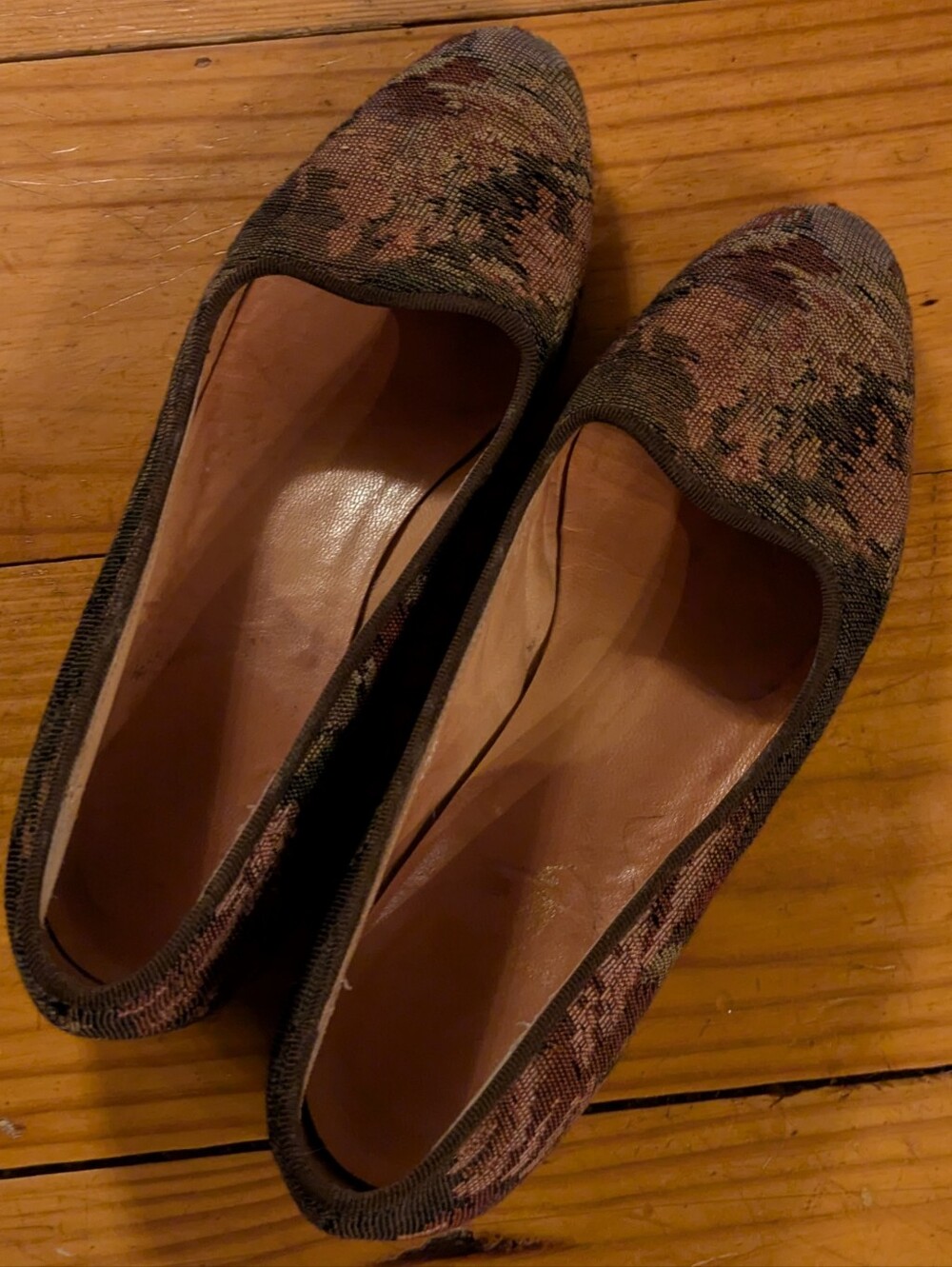 Vintage Ralph Lauren Tapestry Flats